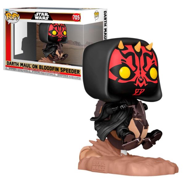 *Funko pop deluxe ride star wars the phantom menace darth maul en aleta sangrienta 76014