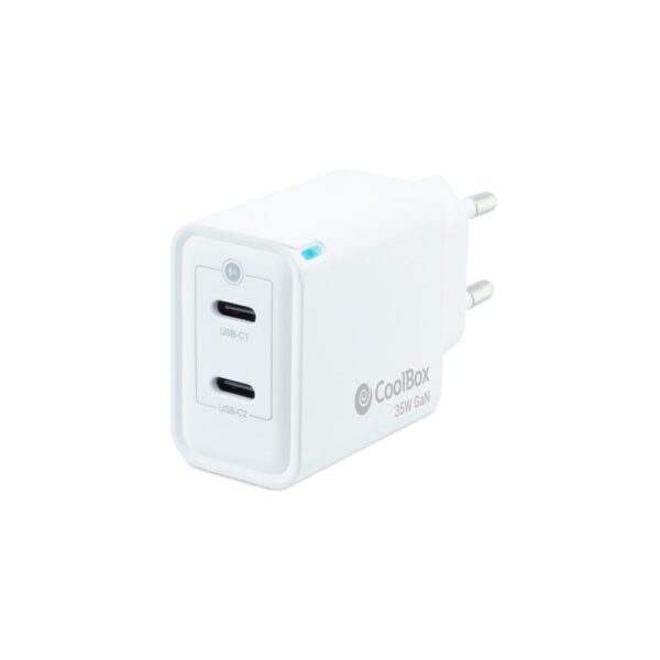 *Cargador usb de pared coolbox 35w 2 x usb tipo c