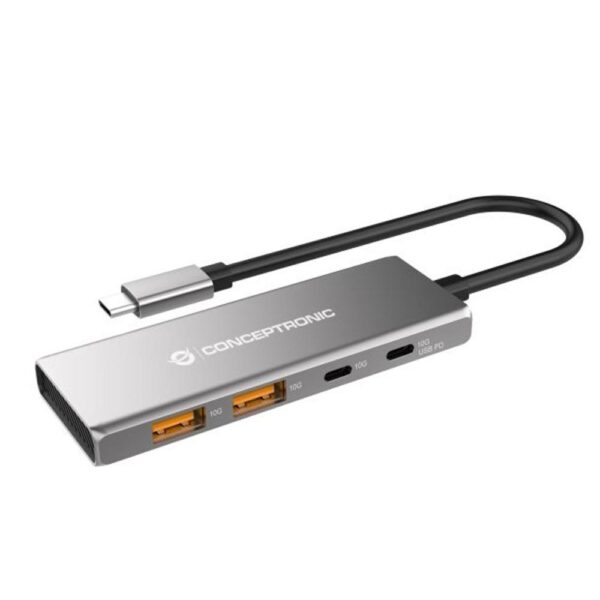 *Hub usb tipo c conceptronic hubbies15g 4 puertos