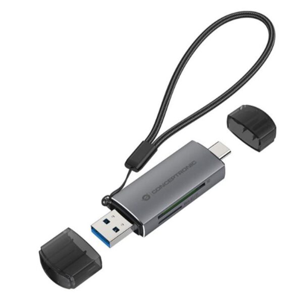 *Lector de tarjetas externo conceptronic usb tipo a - usb tipo c