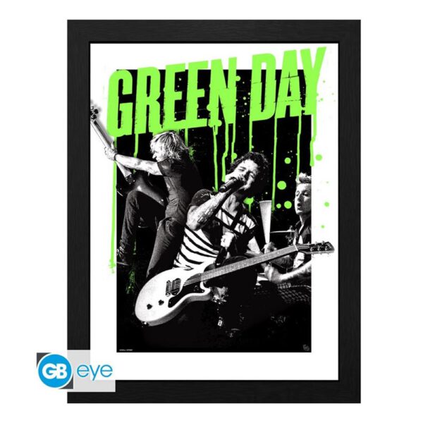 *Impresion enmarcada gb eye green day live