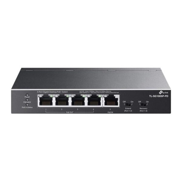 *Switch tp - link tl - sg1005p - pd 5 puertos
