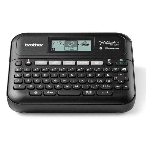 *Rotuladora brother pt - d460btvp lcd -  2 lineas -  teclado qwerty -  corte de cinta manual