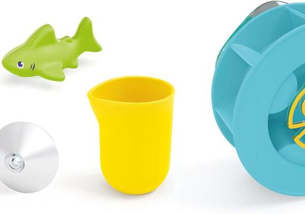 *Playmobil junior aqua: rueda de agua con bebé tiburón