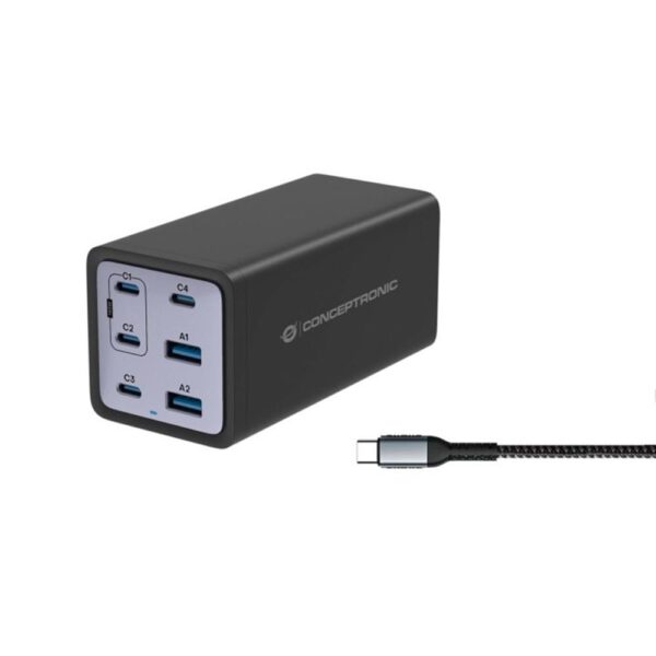 *Cargador conceptronic ozul06be 200w + cable usb tipo c