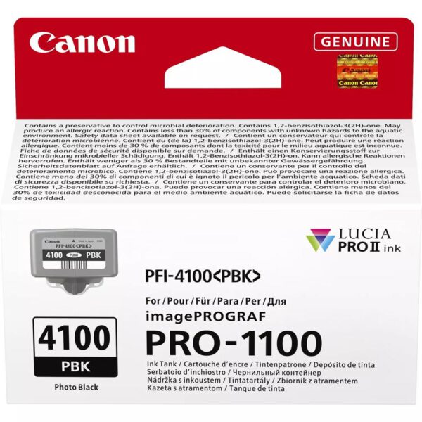 *Cartucho canon pfi - 4100pbk negro