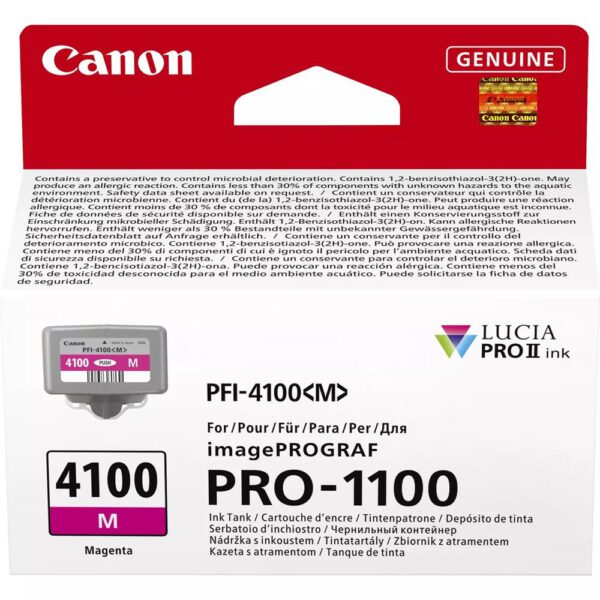 *Cartucho canon pfi - 4100m magenta