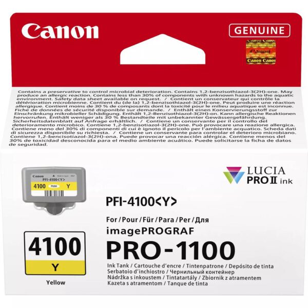 *Cartucho canon pfi - 4100y amarillo