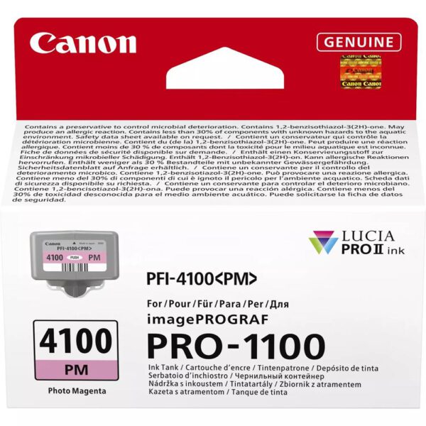 *Cartucho canon pfi - 4100pm magenta