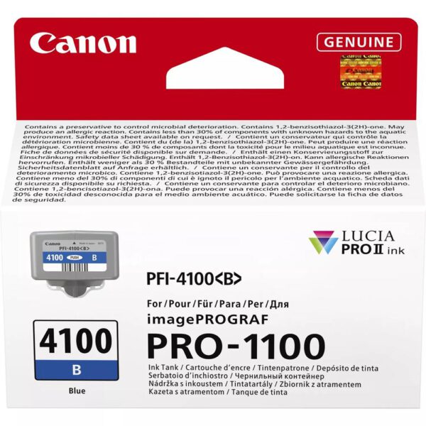 *Cartucho canon pfi - 4100b azul