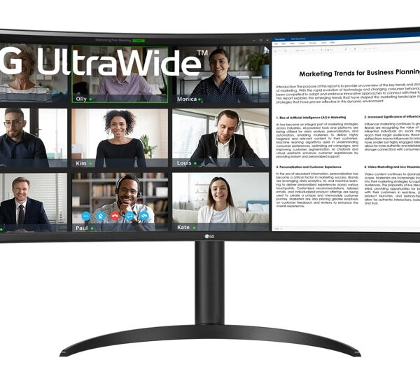 *Curva lg 34wr55qk - b 34 pulgadas 3440 x 1440 5ms hdmi displayport reg. altura