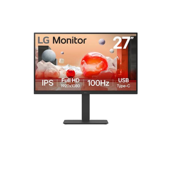 *Monitor led lg ips 27ba750 27 pulgadas fhd 5ms hdmi displayport usb - c rj45 reg.altura
