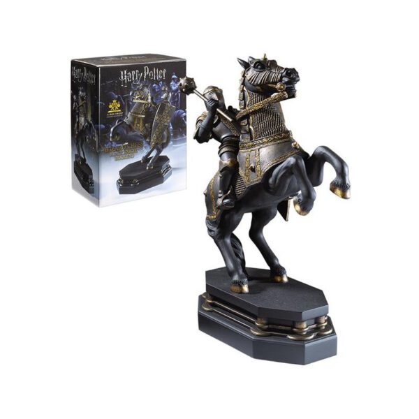 *Soporte de libros the noble collection caballero negro ajedrez de hechiceros desafío final