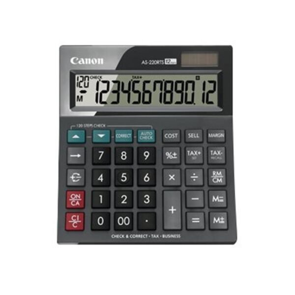 *Calculadora canon sobremesa as - 220rts hb 12 digitos gris oscuro