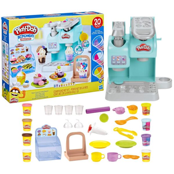*Juguete play - doh super cafetera colorida playset