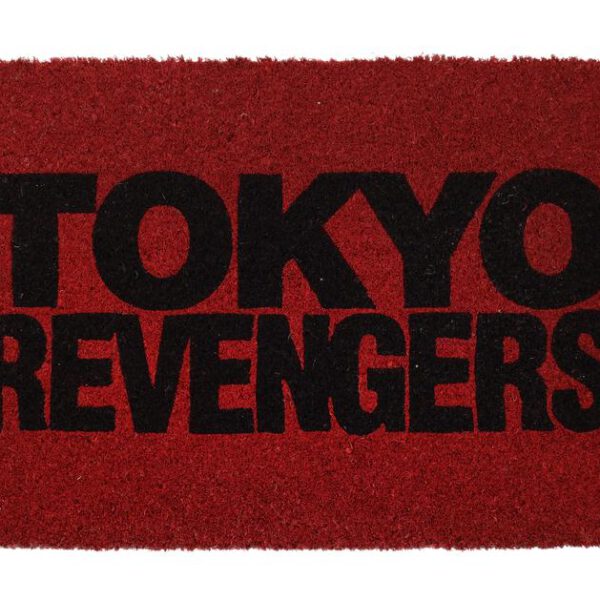 *Felpudo 60x40 cm logo sobre rojo tokyo revengers