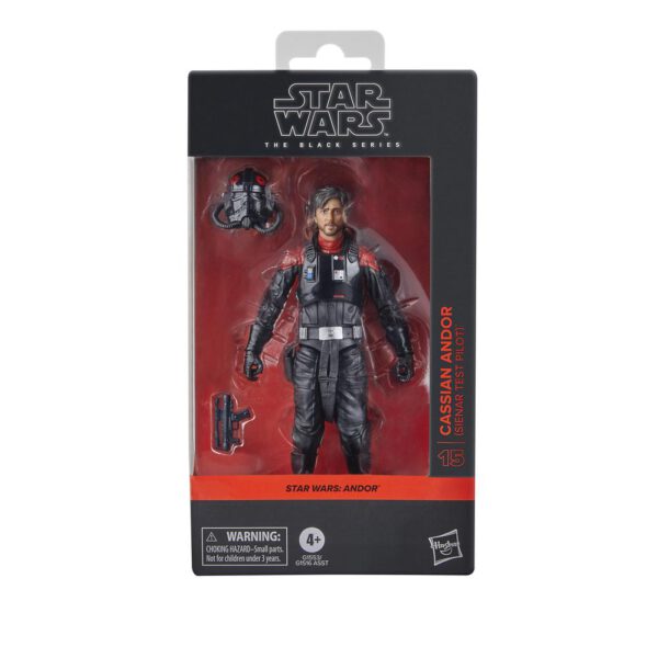*Figura hasbro star wars the black series cassian andor (sienar test pilot)