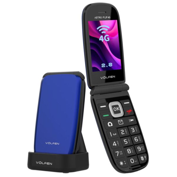 *Telefono movil volfen astro flip 4g azul