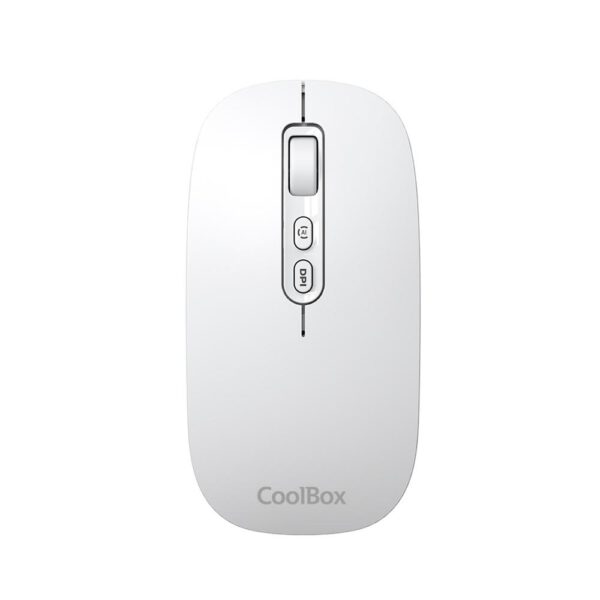*Mouse raton coolbox ia w02 blanco 1600 dpi inalambrico rf+bt