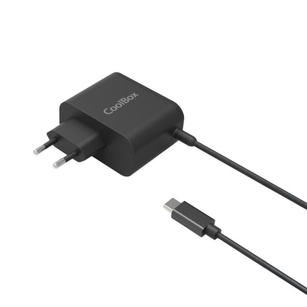 *Adaptador cargador rapido de corriente coolbox gan usb - c 65w
