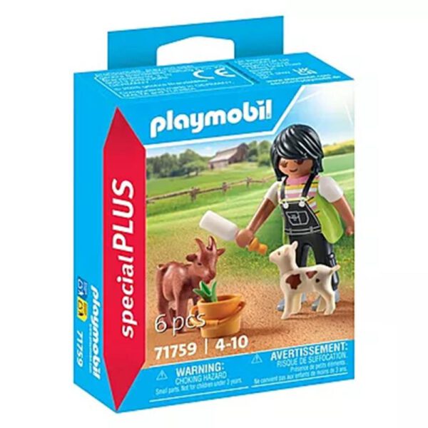 *Playmobil -  mujer con cabras