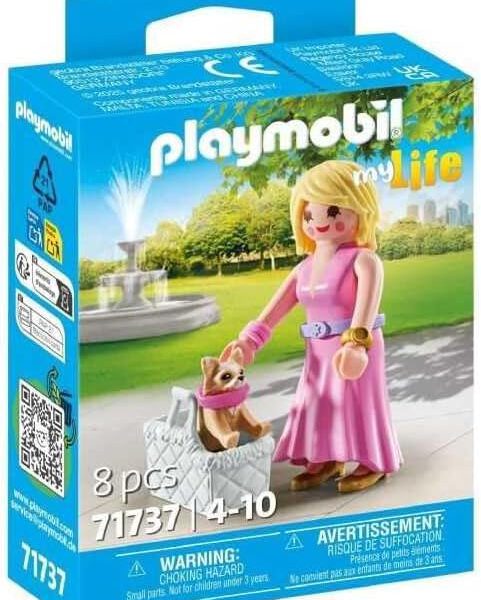 *Playmobil it - girl con chinuahua