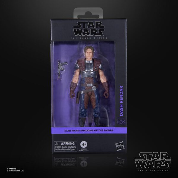 *Figura hasbro star wars the black series shadows of the empire dash rendar