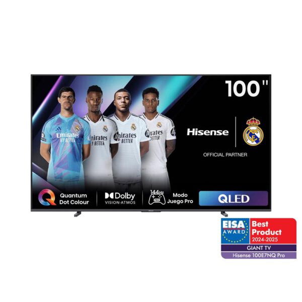 *Tv hisense 100 pulgadas qled 4k uhd - 100e7nq - smart tv