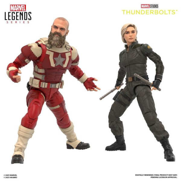 *Figura hasbro marvel studios thunderbolts marvel legends series yelena belova & red guardian 15cm