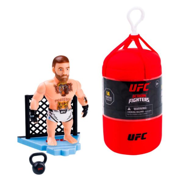 *Ufc punching bag figura articulada 7 -5 cms + set lucha 1 unidad aleatoria