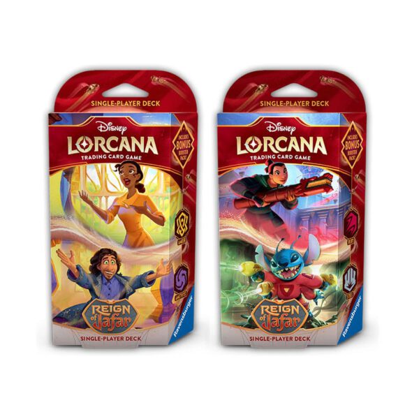 *Lorcana tcg -  mazos de inicio disney reinado de jafar 8 unidades inglés