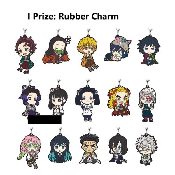 *Colgante de goma demon slayer exclusivo kuji premio i 1 unidad