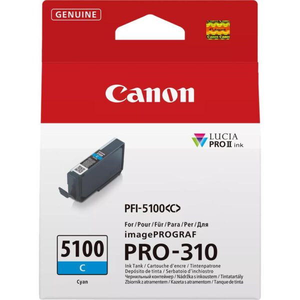 *Cartucho tinta canon pfi - 5100c cian