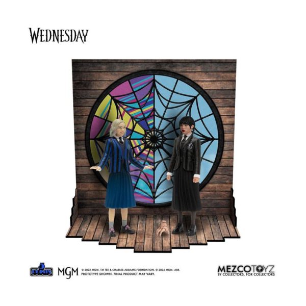 *Pack 2 figuras mezco toyz wednesday 5 points wednesday & enid