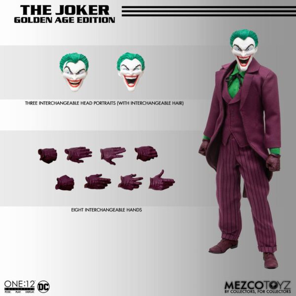 *Figura mezco toyz dc universe one:12 collective the joker golden age edition 17cm