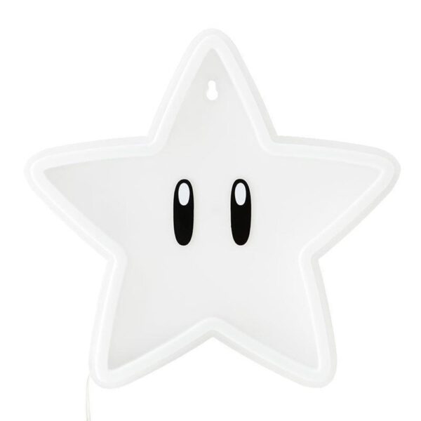 *Luz neon pared paladone super mario bros super estrella