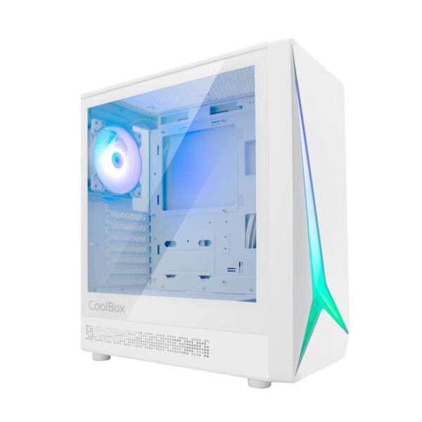*Caja ordenador gaming coolbox ga450 star light argb atx blanco