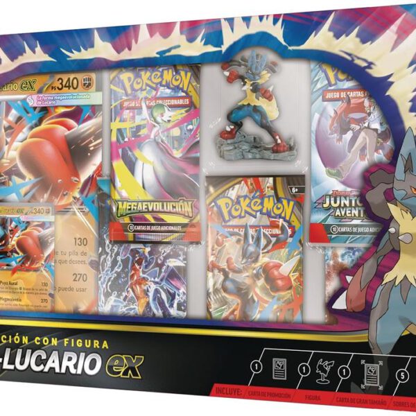 *Pokemon tcg caja colección mega - lucario ex (eu)