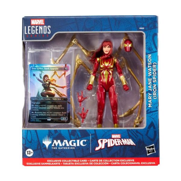 *Figura hasbro marvel legends series magic the gathering mary jane watson (iron spider)