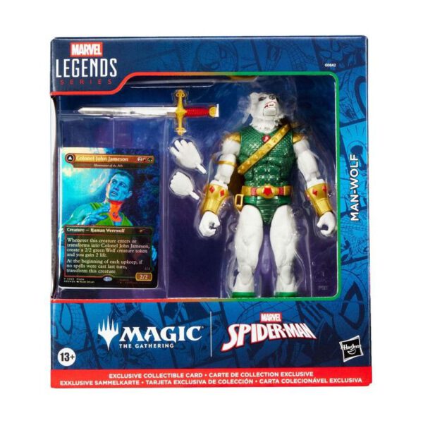 *Figura hasbro marvel legends series magic the gathering man - wolf