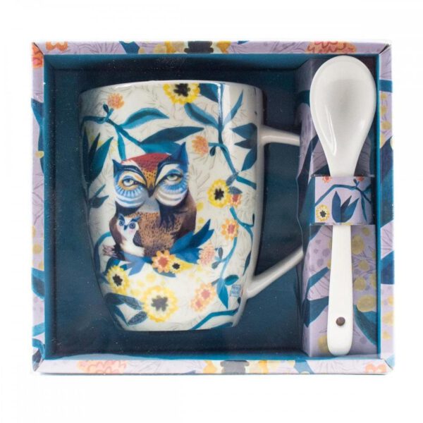 *Taza con cuchara enesco buhos