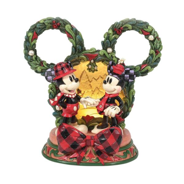 *Figura diorama enesco disney mickey y minnie