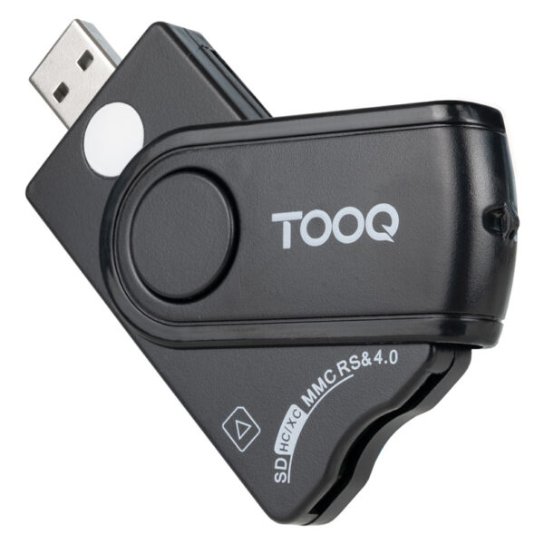 *Lector tooq tarjetas inteligentes - dni electrónico - sim - sd - sf - usb - a - negro