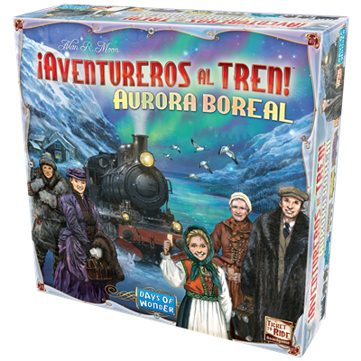 *Juego de mesa ¡aventureros al tren! aurora boreal