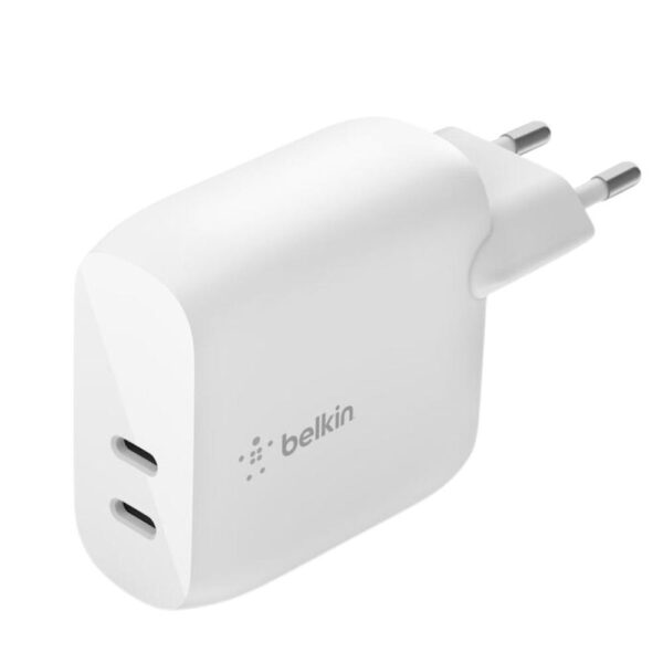 *Cargador belkin wcb006vfwh 40w 2x usb tipo c blanco