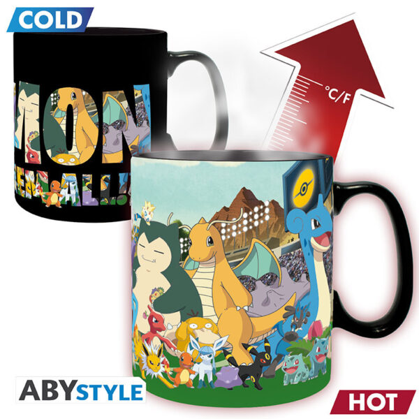 *Taza termica abystyle pokemon ¡atrápalos a todos!