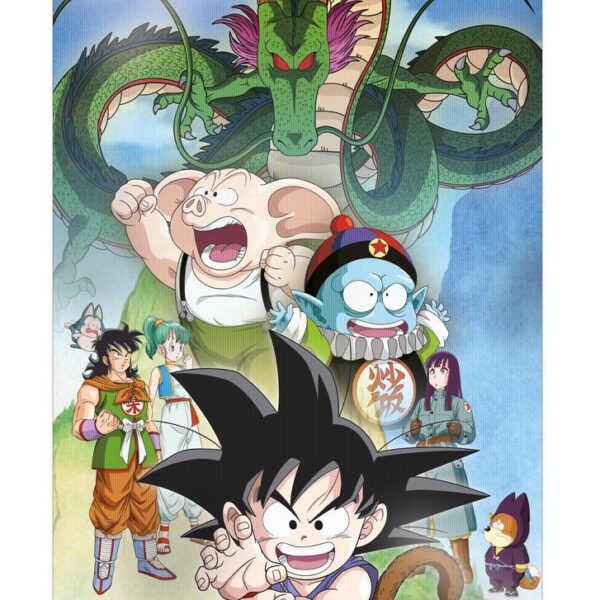 *Poster 3d 38x58cm shenron and heroes dragon ball