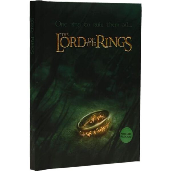 *Libreta sd toys el señor de los anillos un anillo para gobernarlos a todos con luz