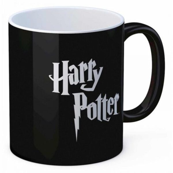 *Taza sd toys harry potter logo ceramica negra