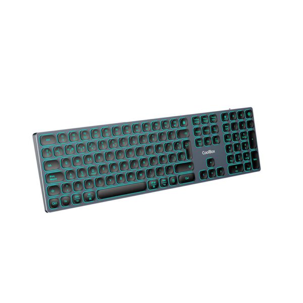 *Teclado inalambrico retroiluminado coolbox moonlight key b431